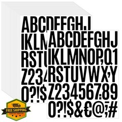 SXDMHYB Black Letter Number Stickers 2 Inch