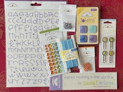 lOT #360 – DOODLEBUG EMBELLISHMENTS SPRINKLES RIBBON CLIPS & MORE