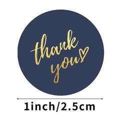 50/100/500 Pcs 1 inch Assorted Floral Thank You Stickers Round Sealing Labels