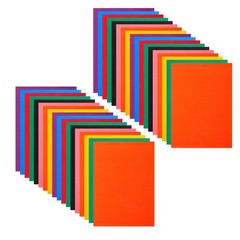 40 Pcs Color Corrugated Paper Construction Multi Coloured Colored Cardboard