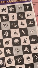Vintage Hallmark Stickers Black And White Mini Figures 3 Sheets New In Pack