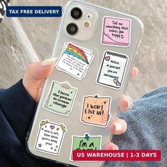 100PCS Self-Affirmation Motivational Stickers, Inspirational Quote Reminder Wate