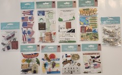 JOLEE’S BOUTIQUE Lot of 10 Dimensional Scrapbooking Stickers TRAVEL DESTINATIONS
