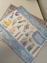 Creative Memories Party Time, Best Wishes 10×12 Die Cuts Vintage 2006