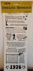 It Takes Two 1976 Timeless Moments 5″x12″ Sticker, Scrapbook Embellishment #138