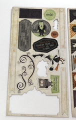 MOONLIGHT Halloween Close to My Heart Paper Pk & Stickers Chipboard 2 Stamp Sets