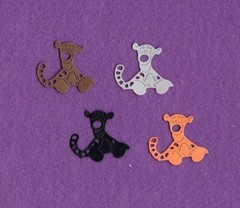 TIGGER die cuts scrapbook cards