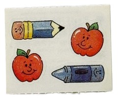 New Vintage Lot Provo Craft Sheets School Birthday Stickers & Borders & Die Cuts