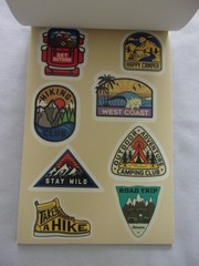 Pen & Gear Vinyl Sticker Book-98 Stickers/14 Sheets Dogs/Cats/Food/Sea etc NIP
