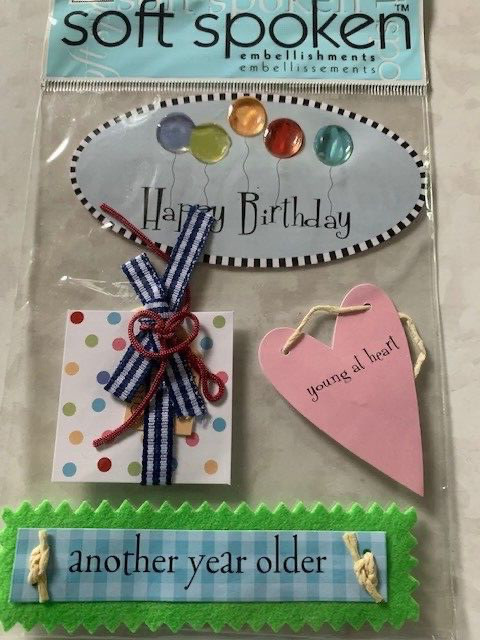 SOFT SPOKEN ME & MY BIG IDEAS 3D STICKERS HAPPY BIRTHDAY