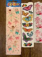Vintage Sandylion Stickers Mattel Barbie Dance Ballet Butterfly Lot Early 2000s