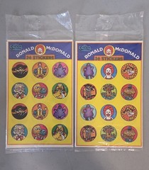NOS Sealed 1983 Vintage McDonald’s stickers From «The Sticker Store»