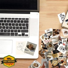 Flurendo coffee aesthetic stickers Colourful-c3