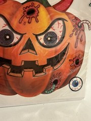 2020 Halloween Stickers glitter demon Pumpkin JackOLantern decor carving accents