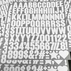 980 Pcs 1 Inch Vinyl Waterproof Letter Stickers,10 Sheets Self-Adhesive Alpha…