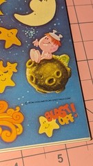 Vintage American Greetings Stickers Aliens Outer Space Robot 1 Sheet