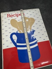 Vintage Small World Greetings Puffy Recipe Book