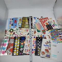 Huge collection of sticker sheets some used mixed themes scrapbook craft