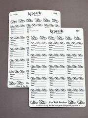 kcpearls creates Run Walk Tracker Stickers For Planners Calendars Journals Mi…