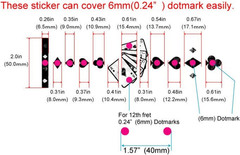 Playing Cards Guitar and Bass Inlay Stickers Markers Fret Decals