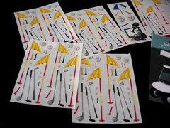CREATIVE MEMORIES Gr Lengths Golf, 10 strips plus studio stickers and golf cart