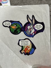 Vintage Looney Tunes Stickers 1990s – Variety of Characters -Individual & Sheets