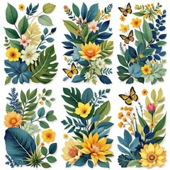 Spring Floral Flowers Decoupage Rice Paper For Ornament-Wood Art A4 1 Sheet