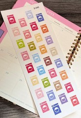 Laundry,Home Cleaning, bathroom,Floor :Handmake Erin Condren Planner Sticker