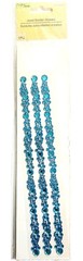 4 Crafter’s Square Jewel Border Stickers. 2-Pink, 1-BLUE, 1-Gold Flowers.