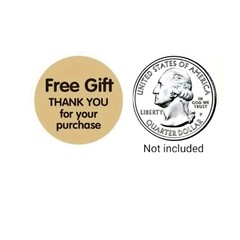50pcs Free Gift Thank you for your purchase Stickers 1″