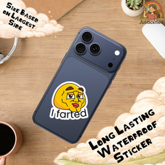 Funny Emoji Meme Sticker, Sarcastic Face Decal, Humorous Vinyl Sticker
