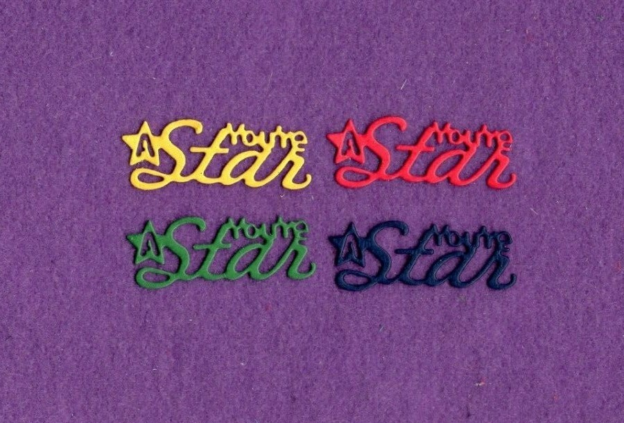 SPORTs YOU’RE A STAR die cuts school cards scrapbook