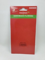 CR5 Lot Of 3 Christmas Poinsettia Embellishments For Cards Or Scrapbooking Lot A