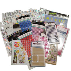 Scrapbook Supplies Lot | Stickers | Stencils | PLEASE READ | 27 pks