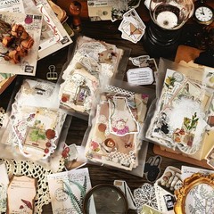 260 PCS Vintage Scrapbooking Supplies Aesthetic Journaling Kit,Large Collection