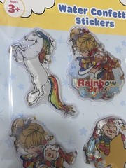 Rainbow Brite Notebook With Puffy Confetti Stickers Lot New
