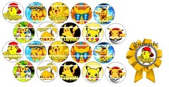 Bottle Cap Images (25mm) 1″ ~ Precut ~ Pikachu Inspired