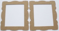 {3} *DECORATIVE FRAME* – Bare Rectangle Picture Frames Chipboard Die Cuts