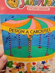 Vintage Sandylion Design A Carousel Prismatic Merry Go Round Horse Sheet Set