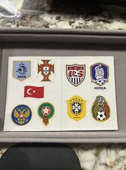Nike FIFA World Football Cup National Team Logo Scrapbooking Sticker Set 2140