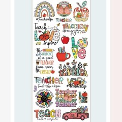 Violette Stickers Teachers Rule Sticker Sheet Back to School Appreciation Gift