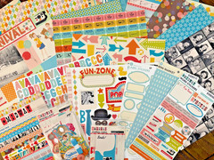 October Afternoon Midway Scrapbook Kit 1 2012 Rare Vintage Carnival Lot (76)