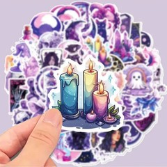 50pc Celestial Witchy Spooky Gothic Magic Sticker Pack Lot Laptop & Scrapbooking