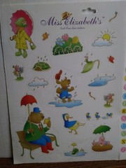 Miss Elizabeth’s rainy day and letters Scrapbook Stickers – Acid & Lignin Free