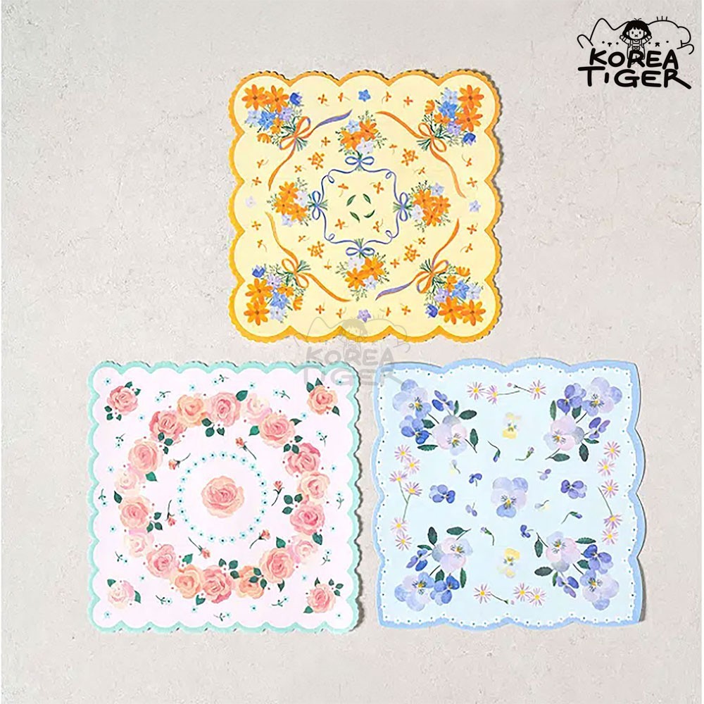 Amifa Design Paper Handkerchief Origami Thin Paper 15pc Scrapbook Junk Journal