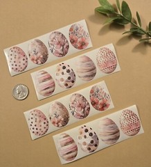 16 EASTER STICKERS/BEAUTIFUL EASTER EGG STICKERS/SPRING STICKERS/EGG STICKERS