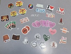 Religious Inspirational Bible Stickers God Faith Scripture Jesus Verse Lot Of 37