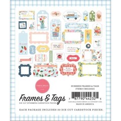 Crafts CB Summer Frames Tags Fruit Flowers Lemons Truck Thank You Hooray For You