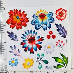 Violette Stickers Electric Bright Flowers Crafts Planner Supply Scrapbook