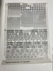Letraset Symbols Registered Trademarks And Copyrights – 10 Sheets